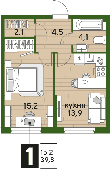 DOGMA PARK Краснодар — планировка 1