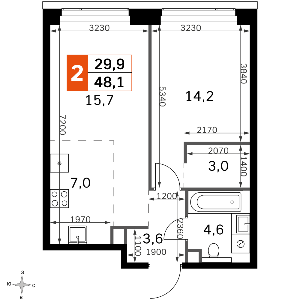 Amber City Москва — планировка 2