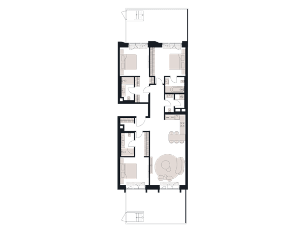 Victory Park Residence Москва — планировка 4