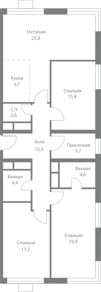 Stellar City Москва — планировка 4