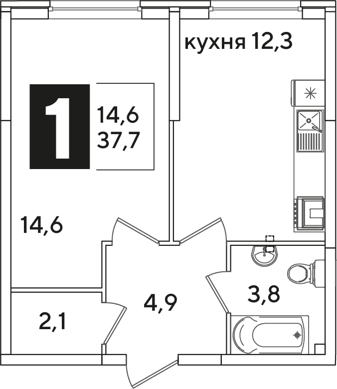 Самолёт Краснодар — планировка 1