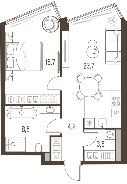 Highlife Москва — планировка 2