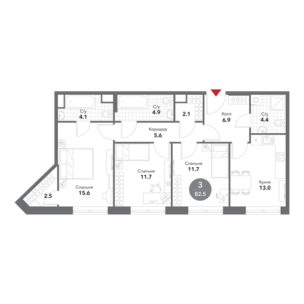 Voxhall Москва — планировка 3