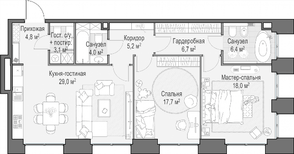 Life Time Москва — планировка 2