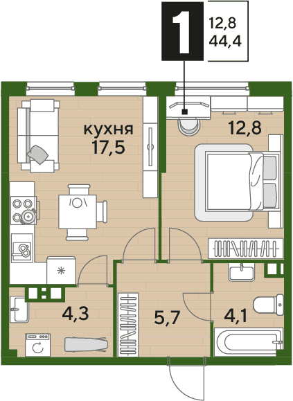 DOGMA PARK Краснодар — планировка 1