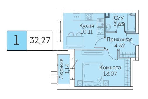Аквилон Митино Красногорск — планировка 1