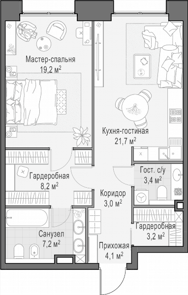 Life Time Москва — планировка 1