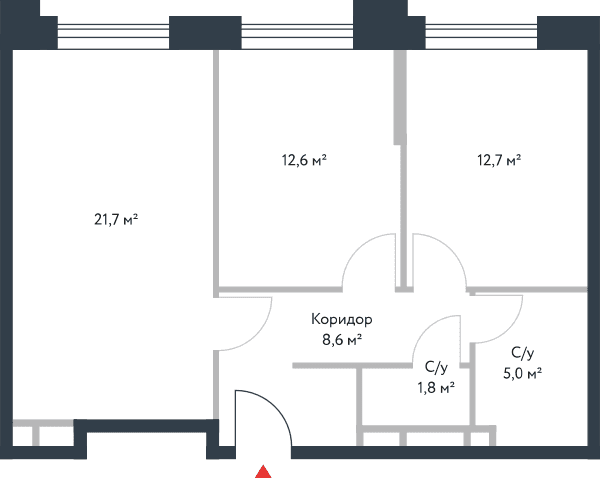 Riverpark Москва — планировка 3