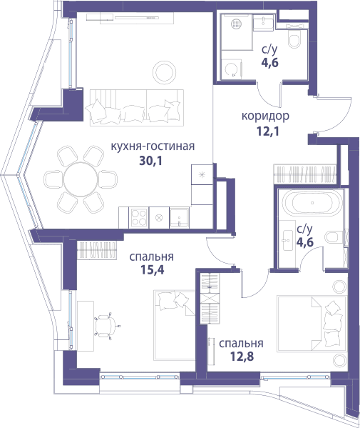 Символ, Вдохновение Москва — планировка 3