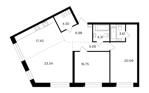FORIVER Москва — планировка 3