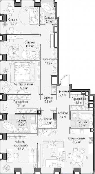 Life Time Москва — планировка 4
