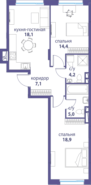 Символ, Вдохновение Москва — планировка 2