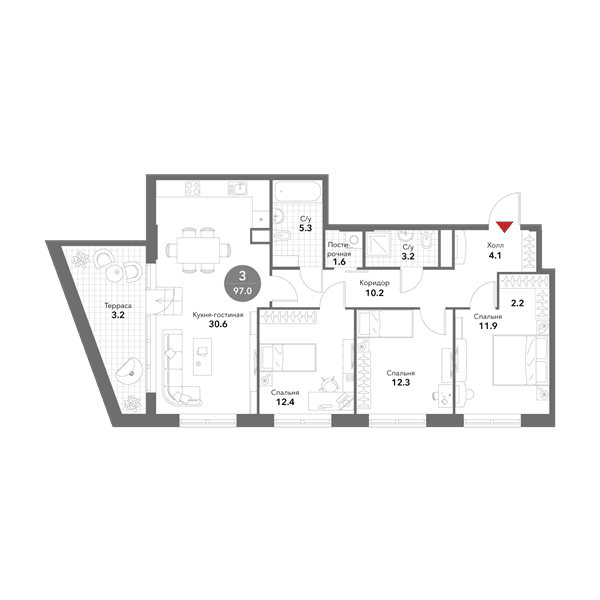 Voxhall Москва — планировка 4