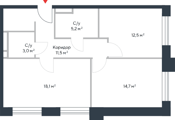 Riverpark Москва — планировка 3