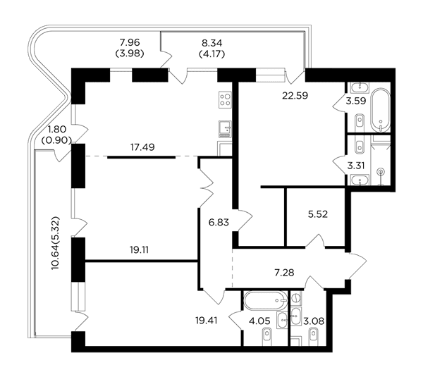 FORIVER Москва — планировка 3