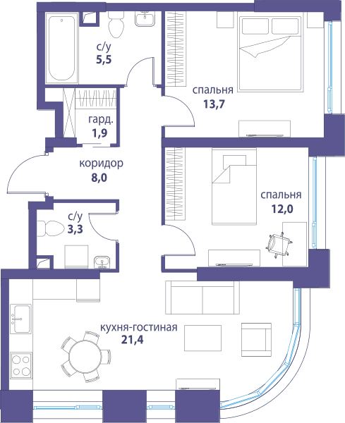 Символ, Вдохновение Москва — планировка 2