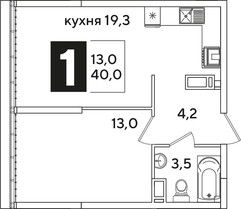 Самолёт Краснодар — планировка 1