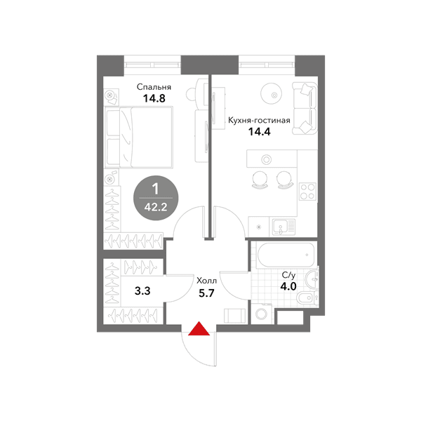 Voxhall Москва — планировка 1