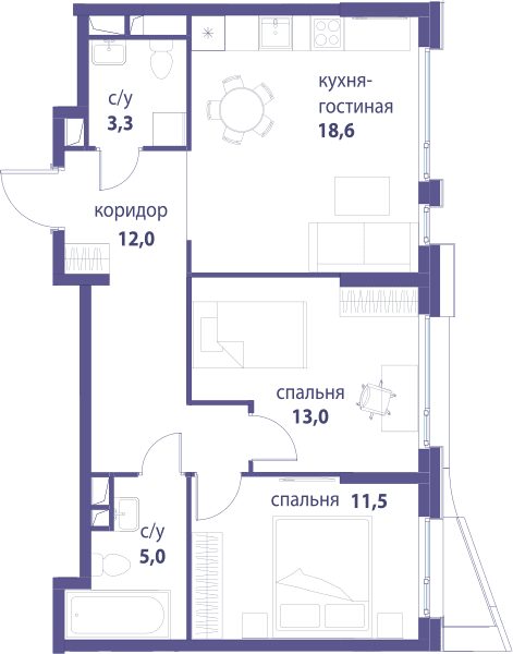 Символ, Вдохновение Москва — планировка 2