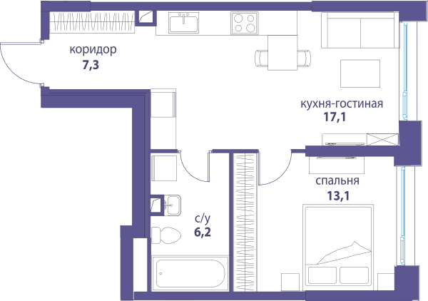 Символ, Вдохновение Москва — планировка 1