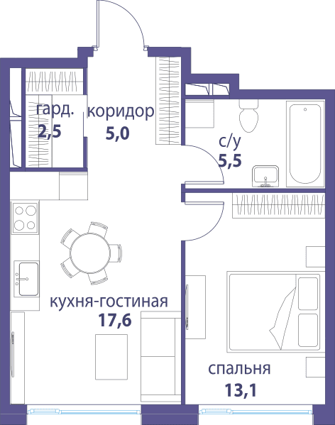 Символ, Вдохновение Москва — планировка 1