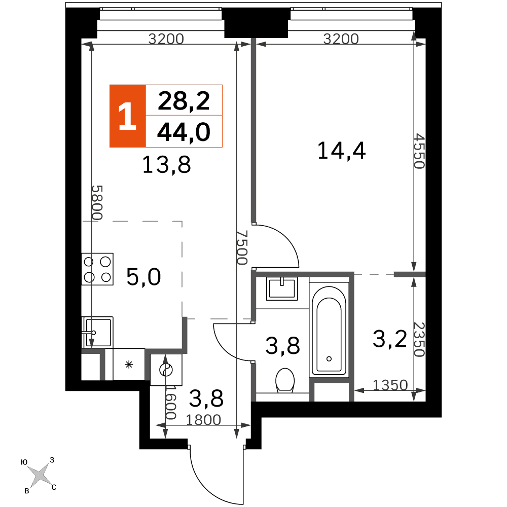Amber City Москва — планировка 2