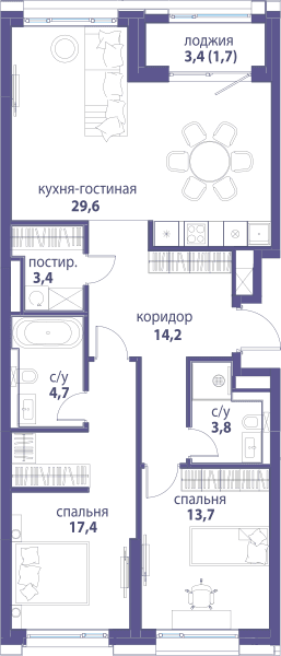 Символ, Вдохновение Москва — планировка 2