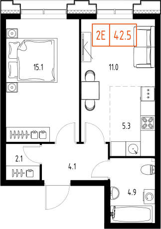 Skolkovo ONE Москва — планировка 2