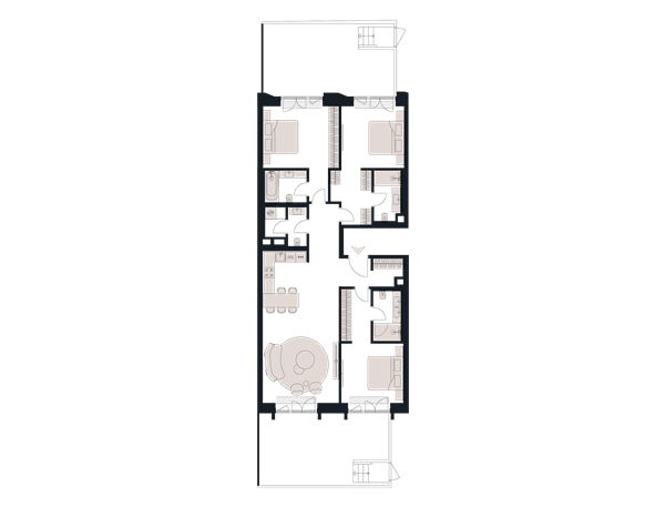 Victory Park Residence Москва — планировка 4