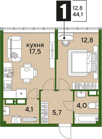 DOGMA PARK Краснодар — планировка 1