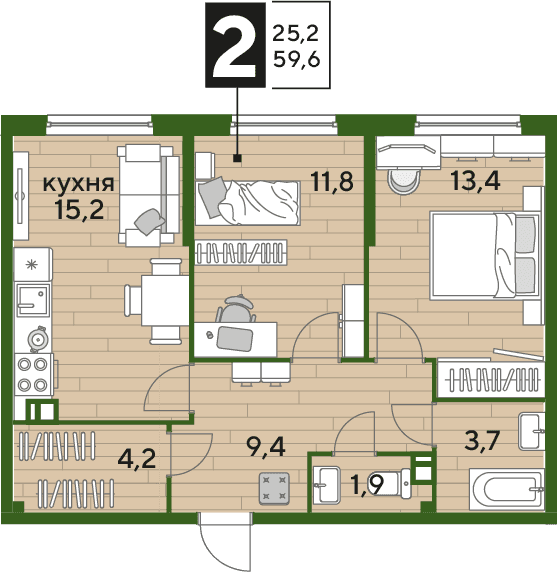 DOGMA PARK Краснодар — планировка 2