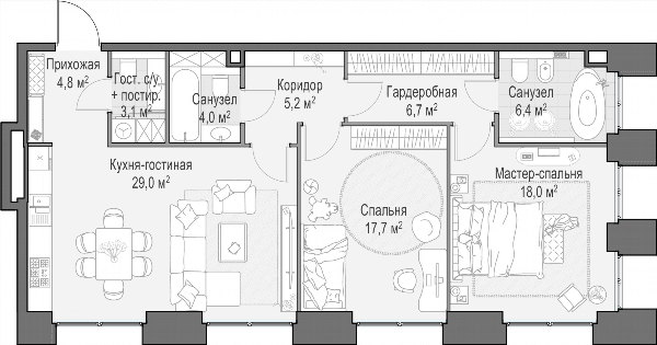 Life Time Москва — планировка 2