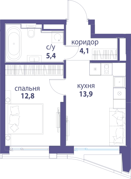 Символ, Вдохновение Москва — планировка 1