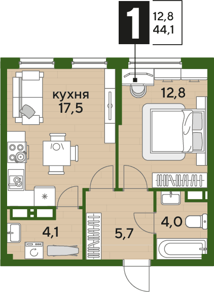 DOGMA PARK Краснодар — планировка 1