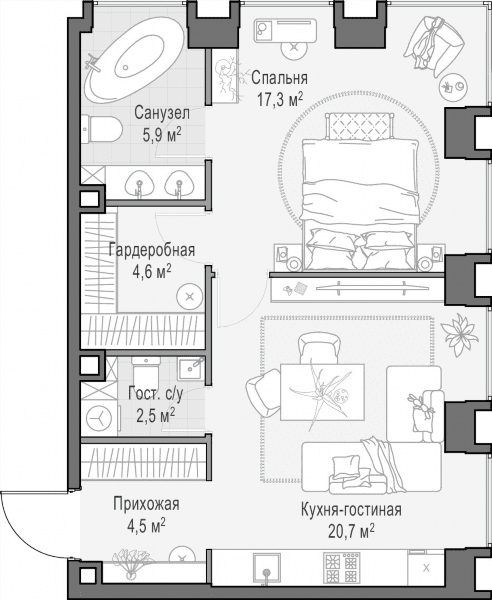 Life Time Москва — планировка 1