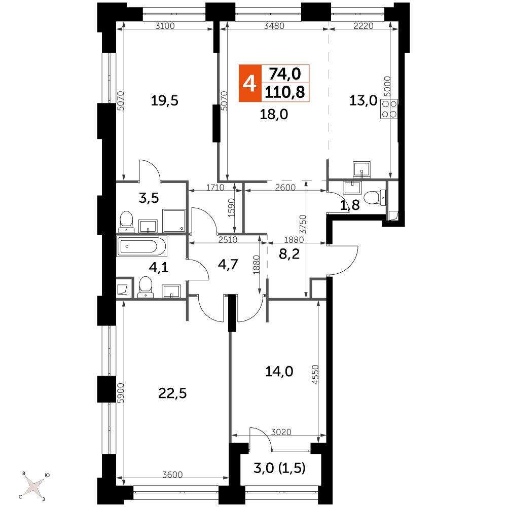 Sydney City Москва — планировка 5