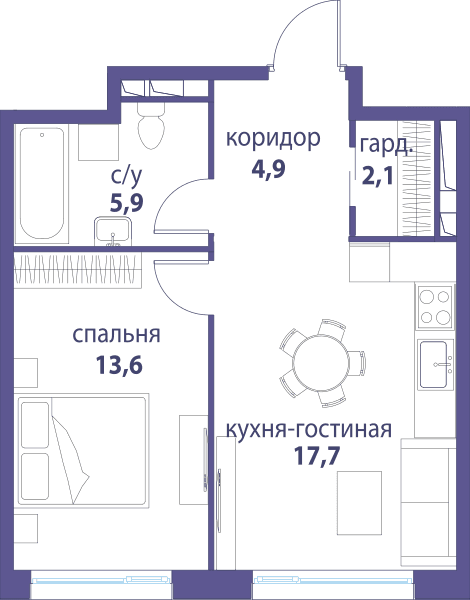 Символ, Вдохновение Москва — планировка 1