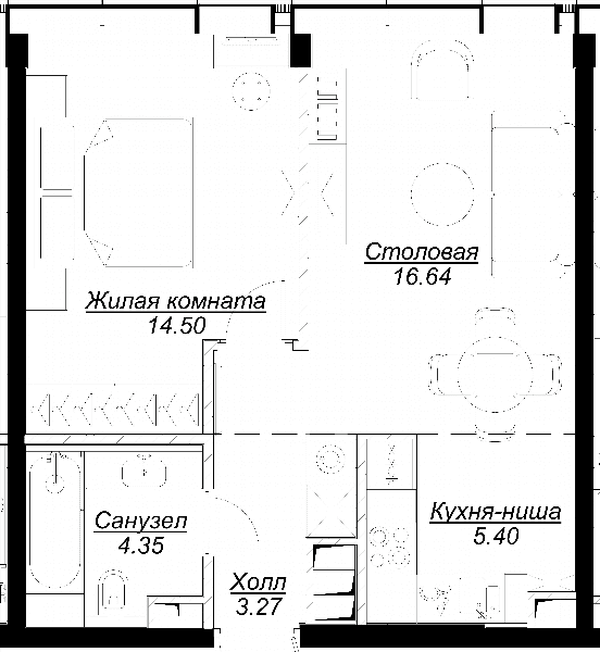 MOD Москва — планировка 1