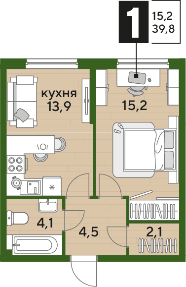 DOGMA PARK Краснодар — планировка 1