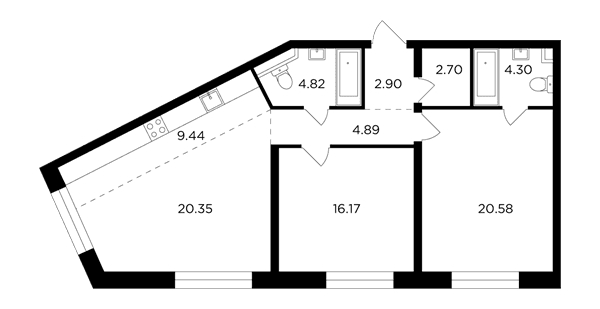 FORIVER Москва — планировка 3