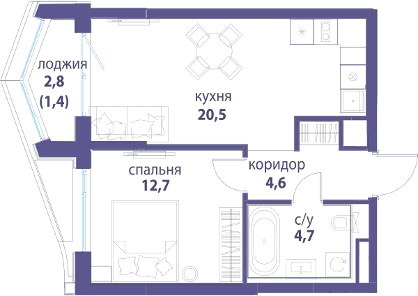 Символ, Вдохновение Москва — планировка 1