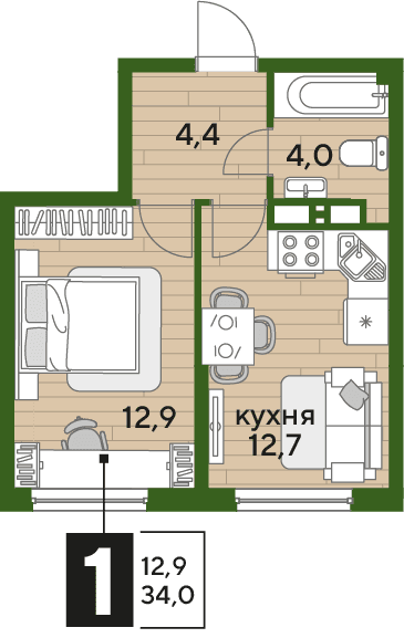 DOGMA PARK Краснодар — планировка 1