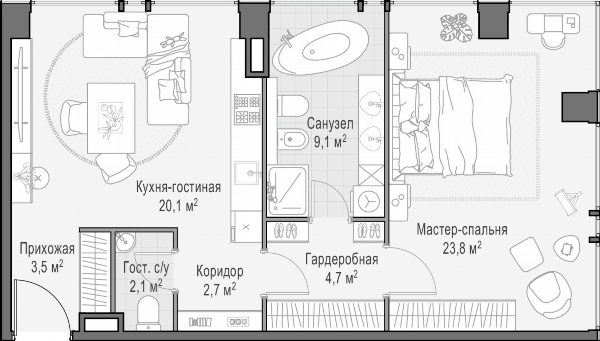 Life Time Москва — планировка 1