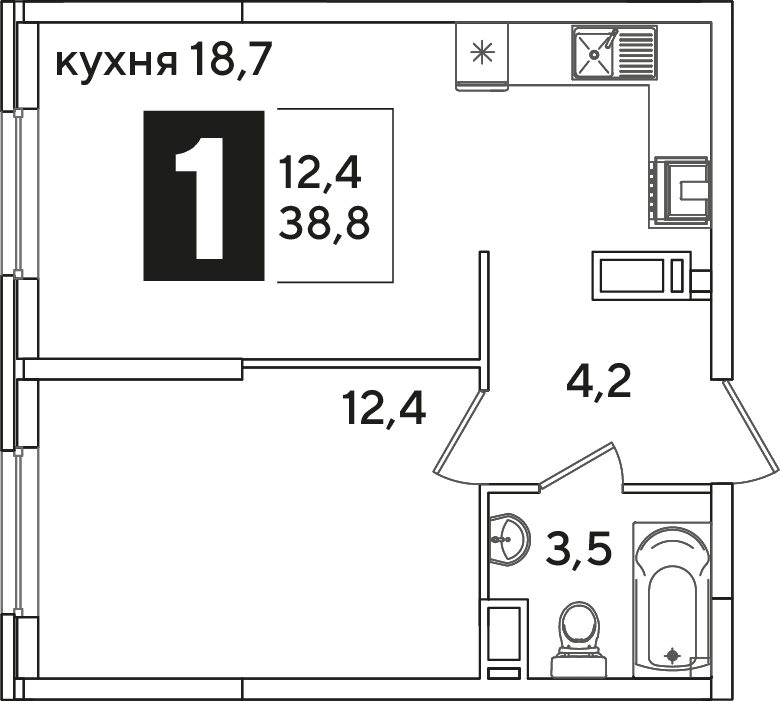 Самолёт Краснодар — планировка 1