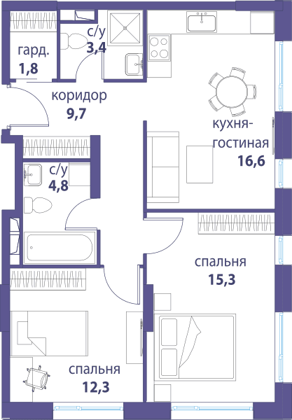 Символ, Вдохновение Москва — планировка 2