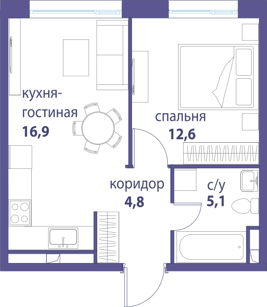 Символ, Вдохновение Москва — планировка 1