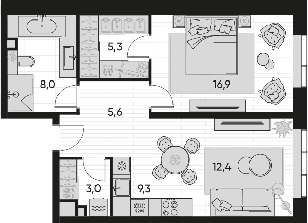 Pride-home Москва — планировка 2
