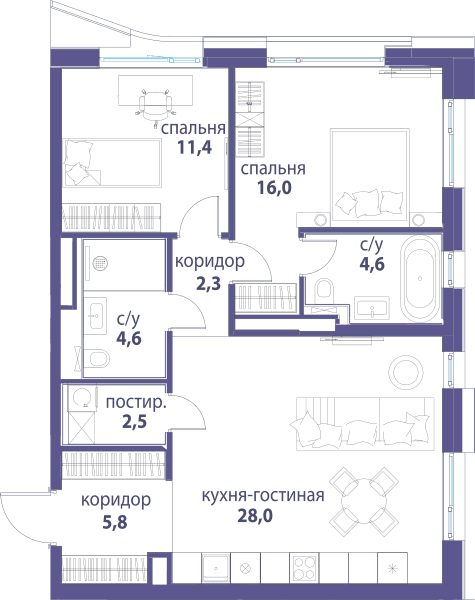 Символ, Вдохновение Москва — планировка 2
