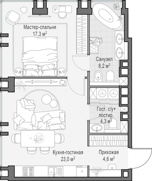 Life Time Москва — планировка 1