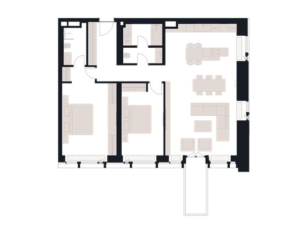 Victory Park Residence Москва — планировка 3